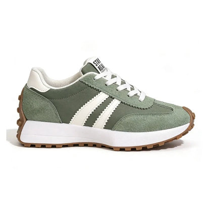Stay Real Retro Platform Sneakers – Comfy Suede Chunky Sole Casual Shoes (Multiple Colors)