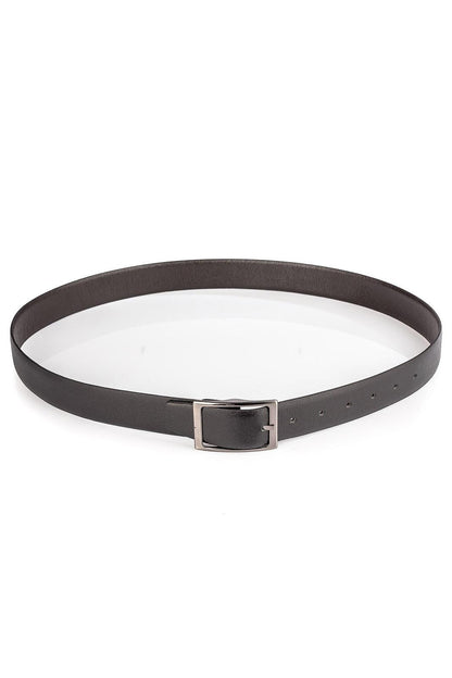 Cinto masculino reversível de couro Tiago