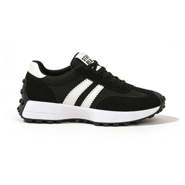 Stay Real Retro Platform Sneakers – Comfy Suede Chunky Sole Casual Shoes (Multiple Colors)