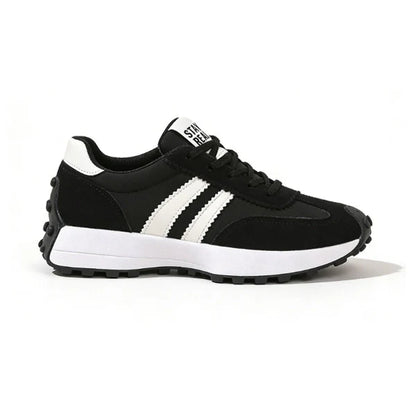 Stay Real Retro Platform Sneakers – Comfy Suede Chunky Sole Casual Shoes (Multiple Colors)
