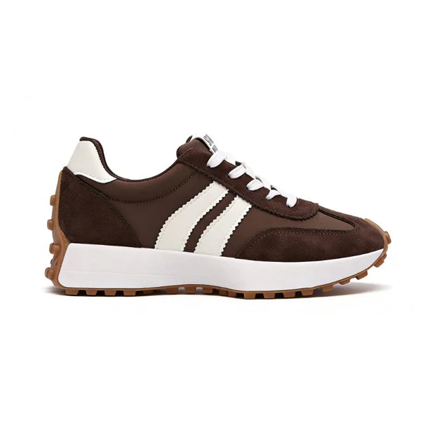Stay Real Retro Platform Sneakers – Comfy Suede Chunky Sole Casual Shoes (Multiple Colors)