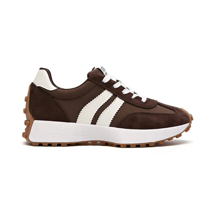 Stay Real Retro Platform Sneakers – Comfy Suede Chunky Sole Casual Shoes (Multiple Colors)