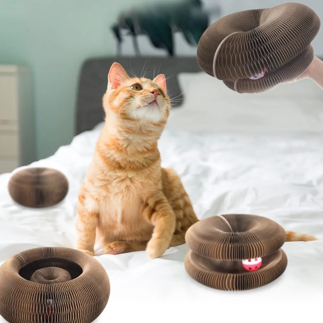 Arranhador Interativo para Gatos – Compre 1 e Leve 2 + 2 Bolinhas de Brinde