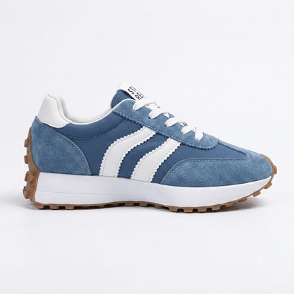 Stay Real Retro Platform Sneakers – Comfy Suede Chunky Sole Casual Shoes (Multiple Colors)