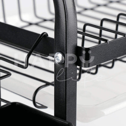 Escurridor De Trastes acero inoxidable 3 niveles, Organizador de cocina gran capacidad, Escurridor de platos de fácil Armado, soporte para utensilios de cocina, cubiertos y tabla de picar