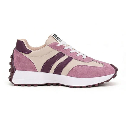 Stay Real Retro Platform Sneakers – Comfy Suede Chunky Sole Casual Shoes (Multiple Colors)