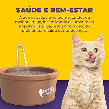 Fonte Bebedouro de Cerâmica Aqua Clay Basic | Amicus