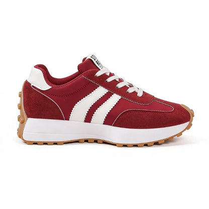Stay Real Retro Platform Sneakers – Comfy Suede Chunky Sole Casual Shoes (Multiple Colors)