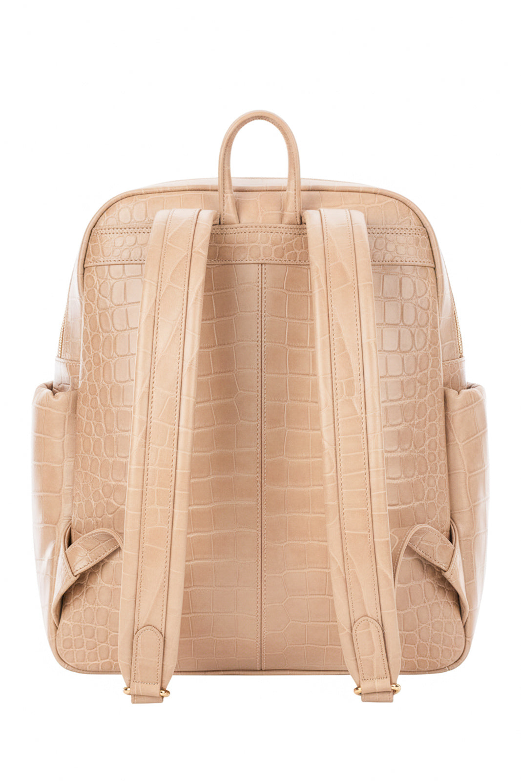 Mochila grande de couro croco Zooey