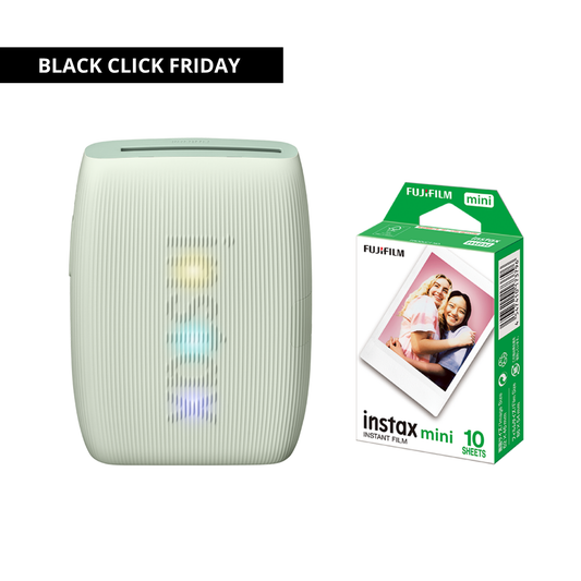 Combo Impressora para celular Fujifilm instax mini Link 3™ - Sage Green + Filme instax™ a sua escolha 10 fotos
