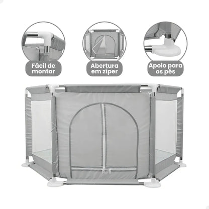 Cercadinho Infantil Grande e Desmontável - Espaço Seguro seu para Bebês
