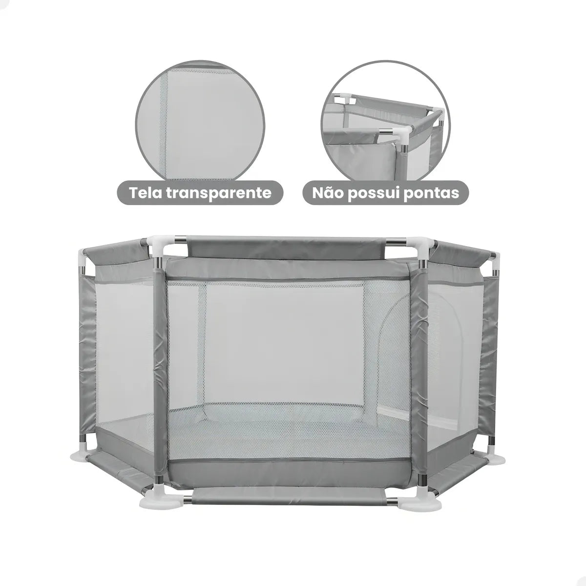 Cercadinho Infantil Grande e Desmontável - Espaço Seguro seu para Bebês