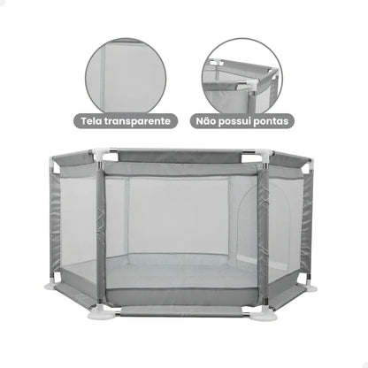 Cercadinho Infantil Grande e Desmontável - Espaço Seguro seu para Bebês