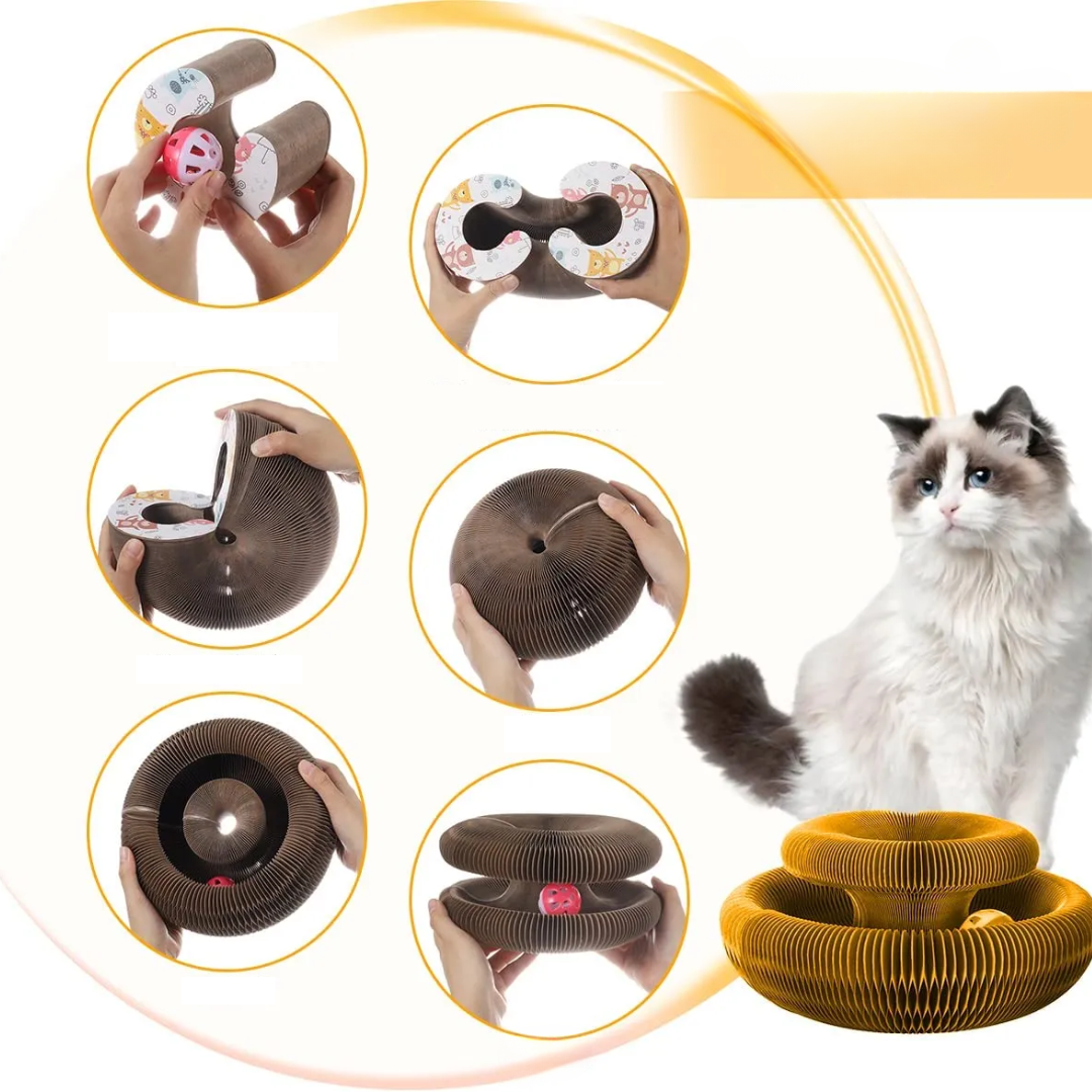 Arranhador Interativo para Gatos – Compre 1 e Leve 2 + 2 Bolinhas de Brinde