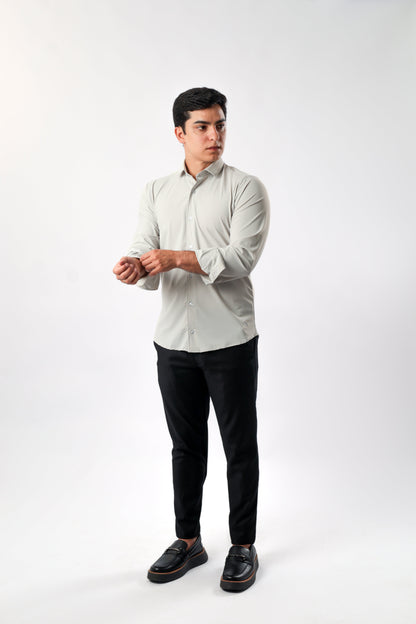 Camisa M/L Social Tech - Cinza