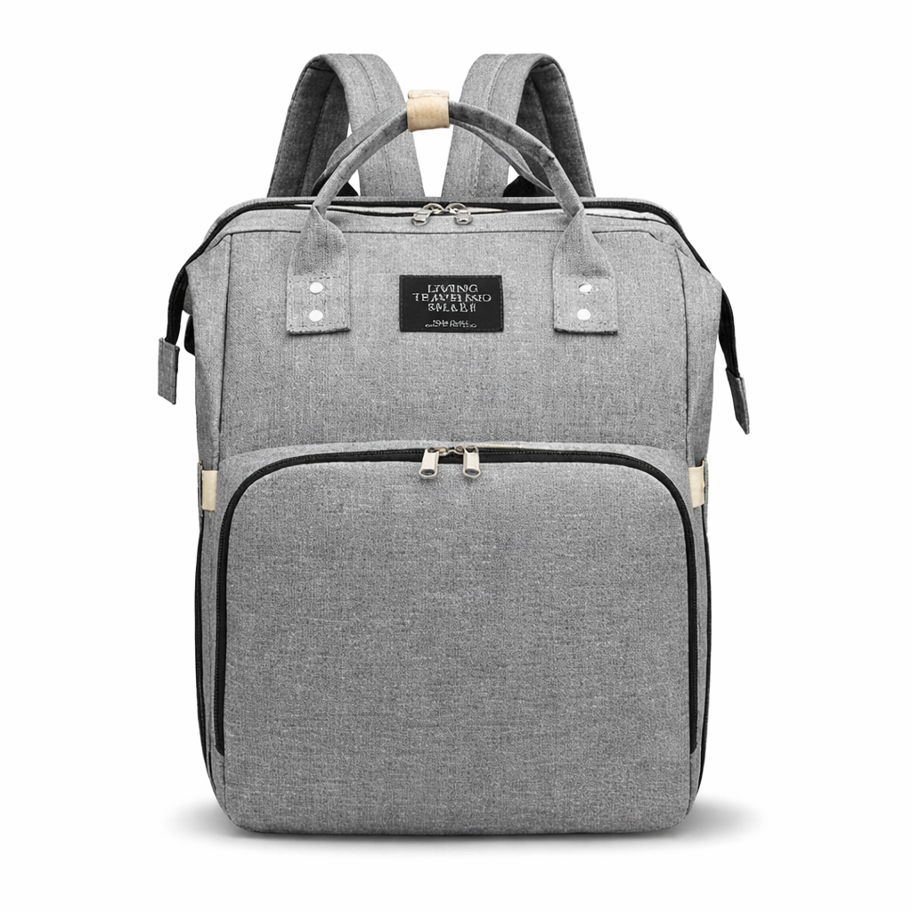 Mochila Maternidade 3 em 1 com Berço Portátil — Organize Tudo e Troque Seu Bebê com Conforto em Qualquer Lugar