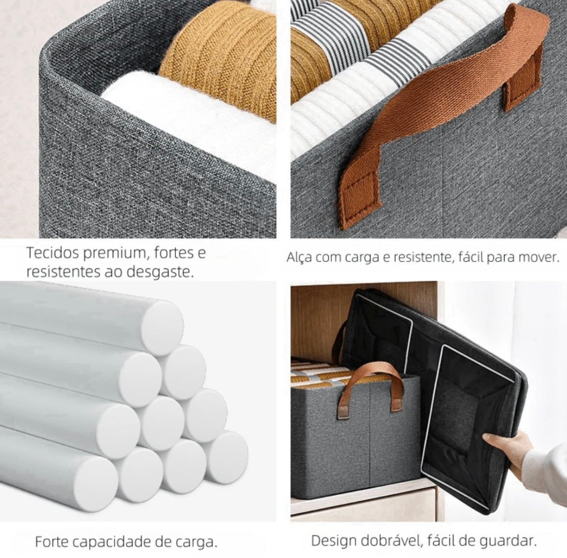 Organizador de Roupas Dobrável - Compre 1 Leve 3