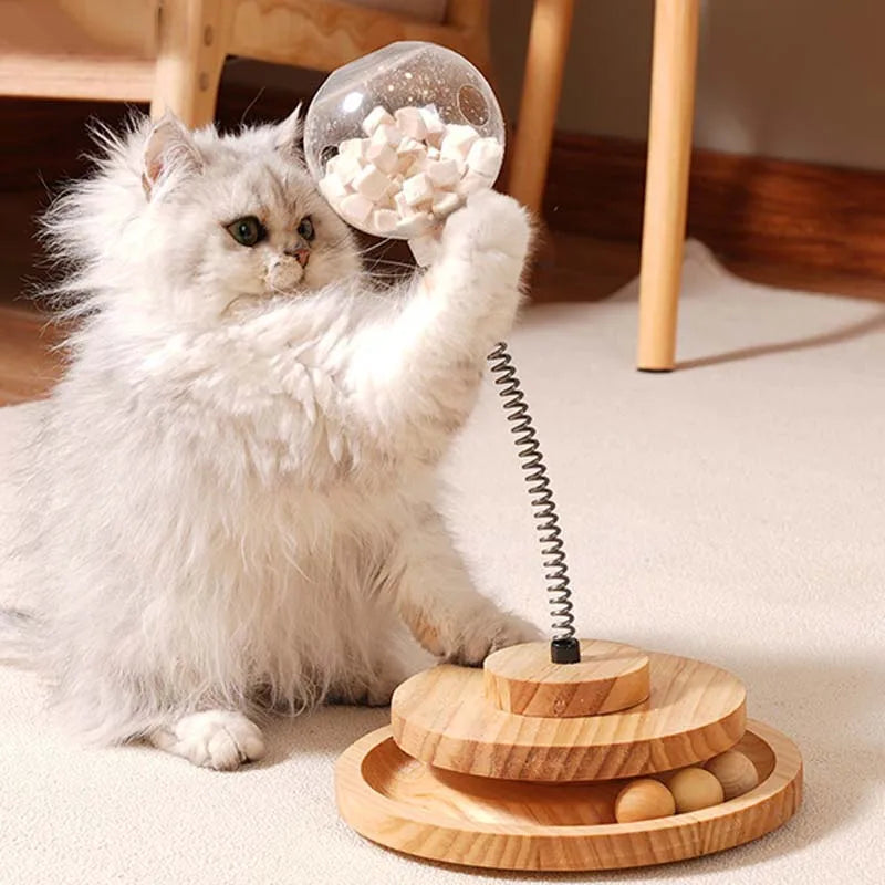 Comedouro Interativo com Molas Para Gato