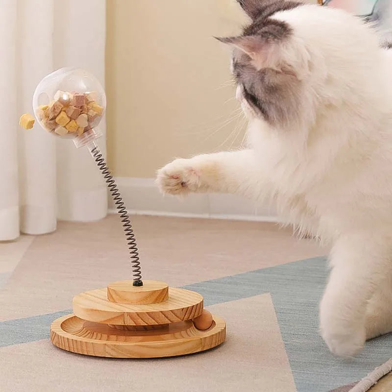 Comedouro Interativo com Molas Para Gato