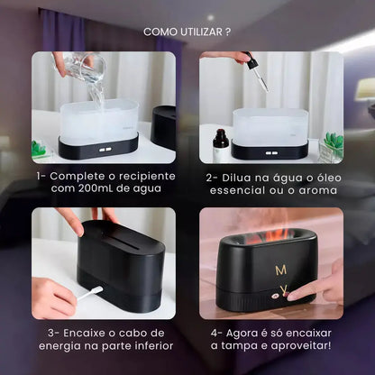 Difusor RespiraBem – Alívio do Ar Seco, Sono e Relaxamento