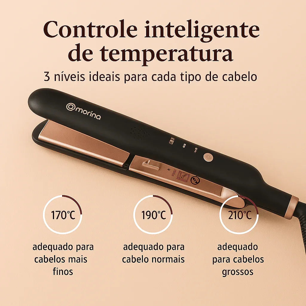 Alisador Cerâmico Profissional Bivolt 3 Temperaturas