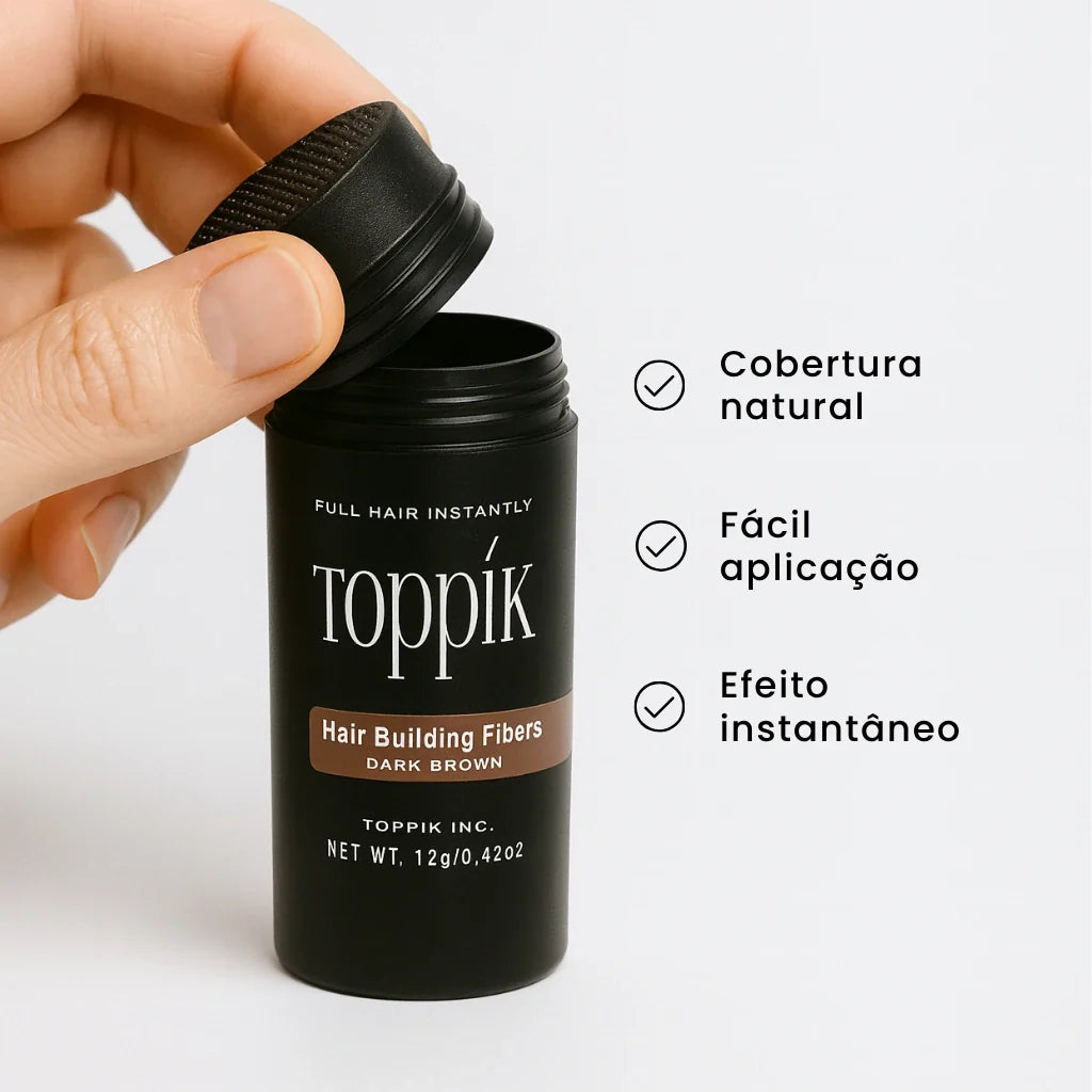 Toppik Hair: Fibra Capilar para Cobertura Instantânea