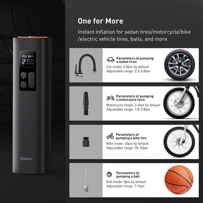 Compressor de Ar Portátil Baseus