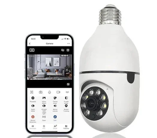 Câmera De Segurança 360° Visão Noturna WI-FI