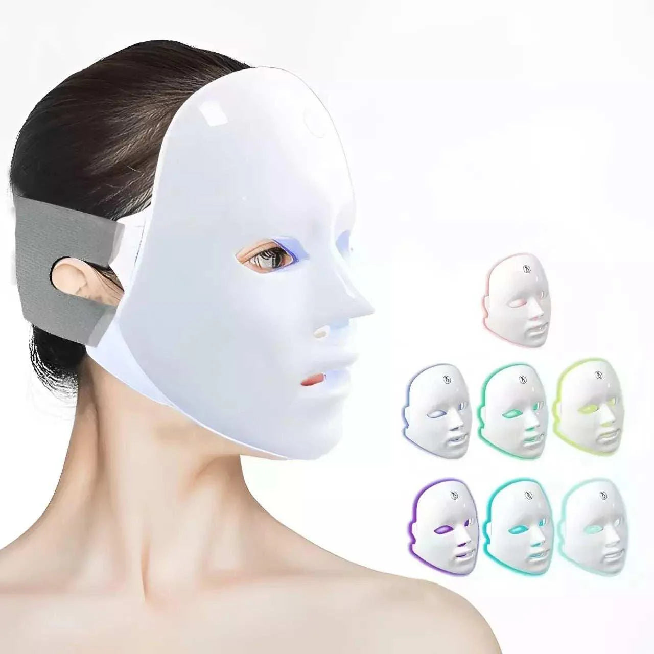 Máscara de LED 7 Cores – Rejuvenescimento e Skincare