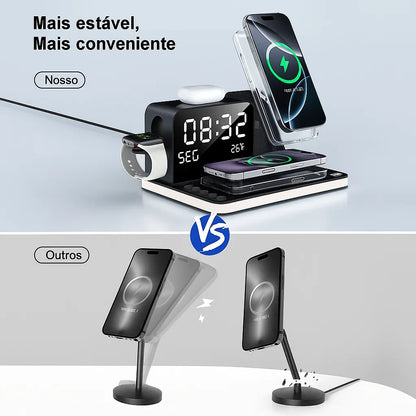 Estação de carregamento 7 em 1 sem fio 30 W