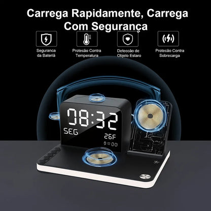 Estação de carregamento 7 em 1 sem fio 30 W