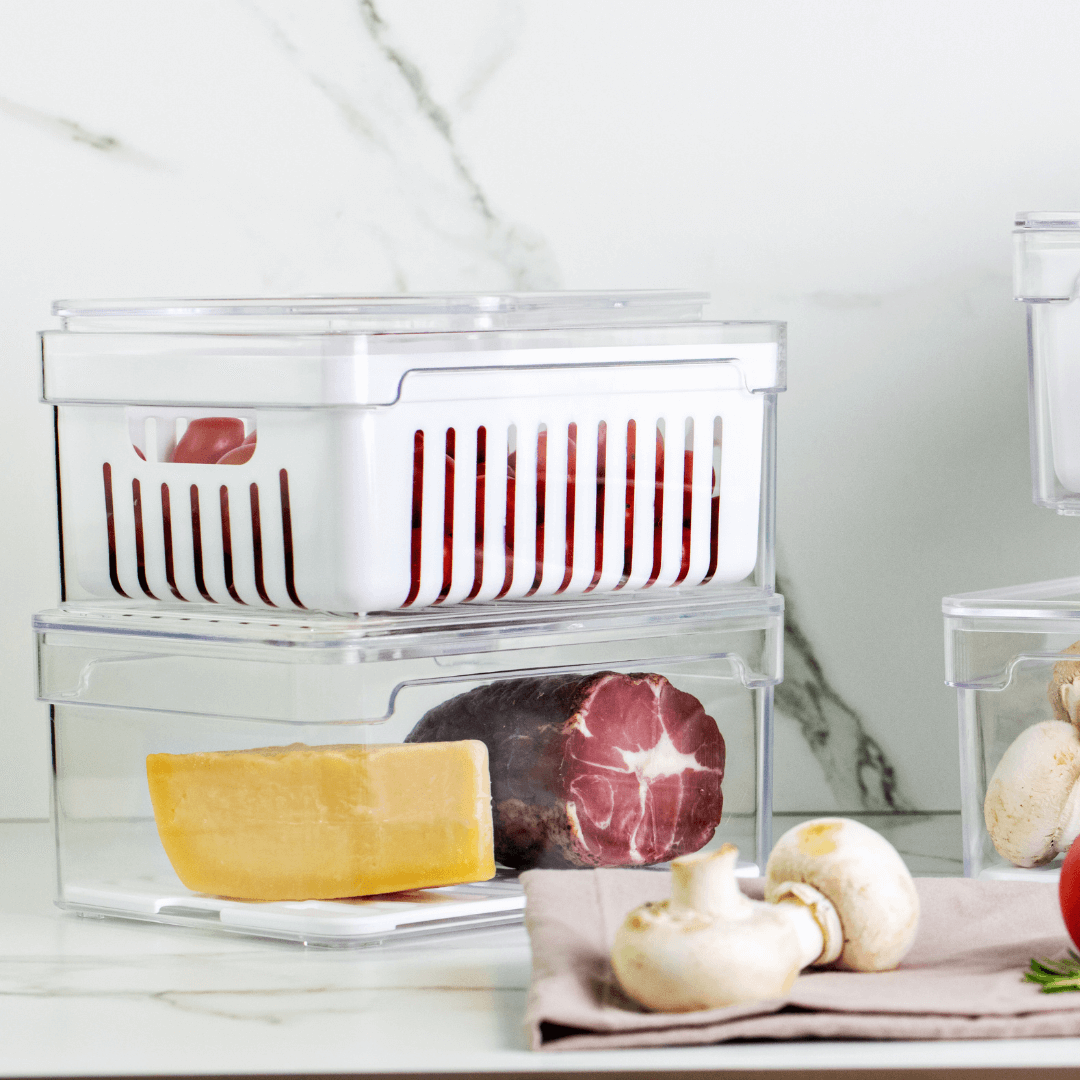 Organizador de Geladeira Clear Fresh com Cesto 2,2 Litros