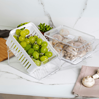 Organizador de Geladeira Clear Fresh com Cesto 2,2 Litros