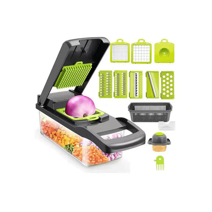 Cortador e Fatiador Multifuncional - 16 Opções de corte em 1 único Produto